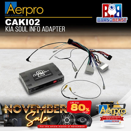 Aerpro CAKI02 AV Infodaptor Suit Kia Soul PS 2015-ON