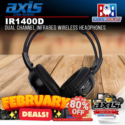 Axis IR1400D Dual Channel Infrared Wireless Headphones