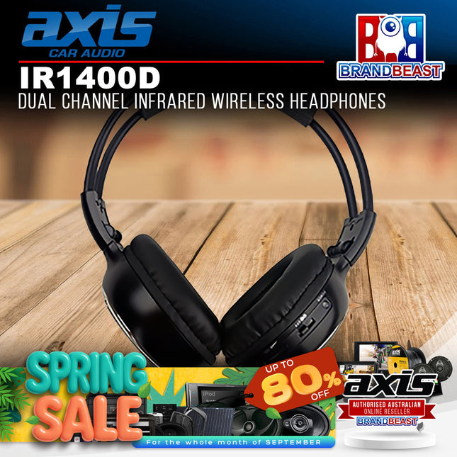 Axis IR1400D Dual Channel Infrared Wireless Headphones
