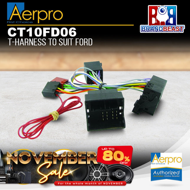 Aerpro CT10FD06 T-Harness to Suit Ford