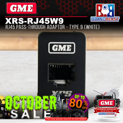 GME XRS-RJ45W9 RJ45 Pass-through Adaptor - Type 9 (White)