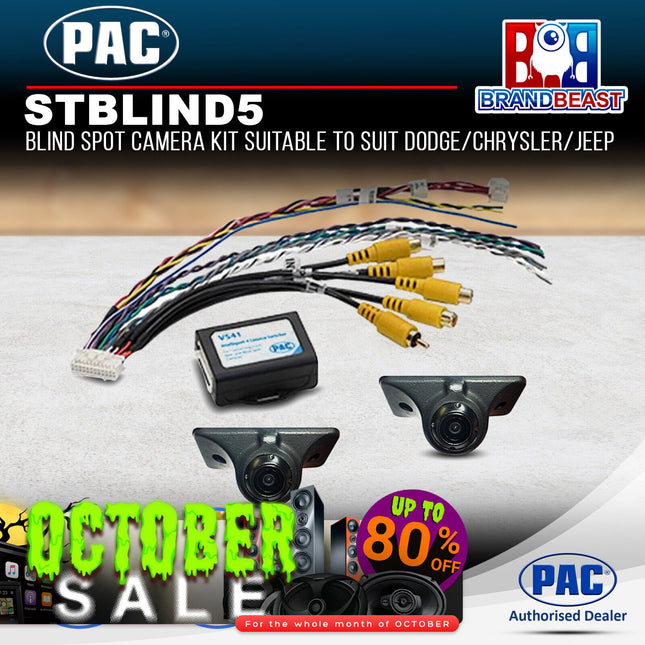 PAC STBLIND5 Blind Spot Camera Kit to Suit Dodge/Chrysler/Jeep