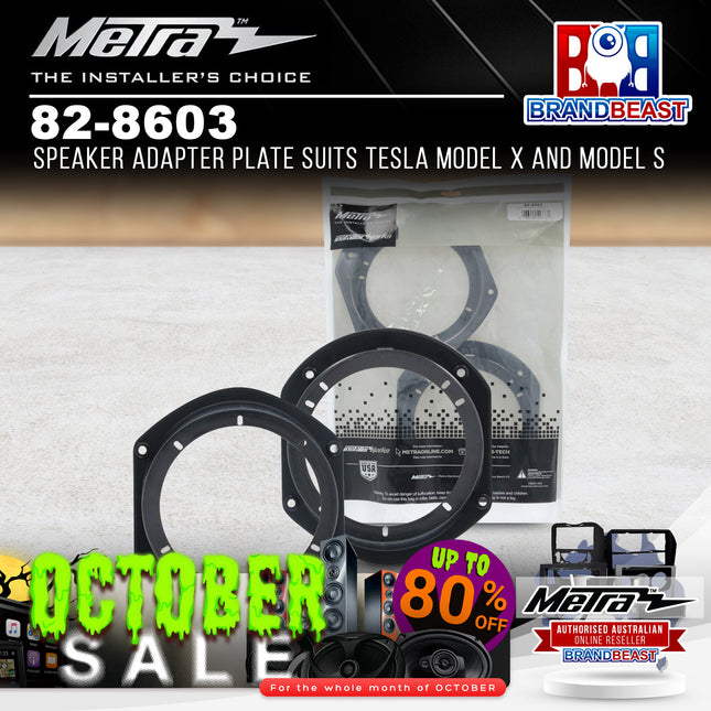 Metra 82-8603 Speaker Adapter Plate To Suits Tesla Model X and Model S