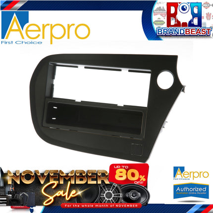 Aerpro FP8033 Single/Double DIN Black Facia Kit Suit Honda Insight 2010 - 2013