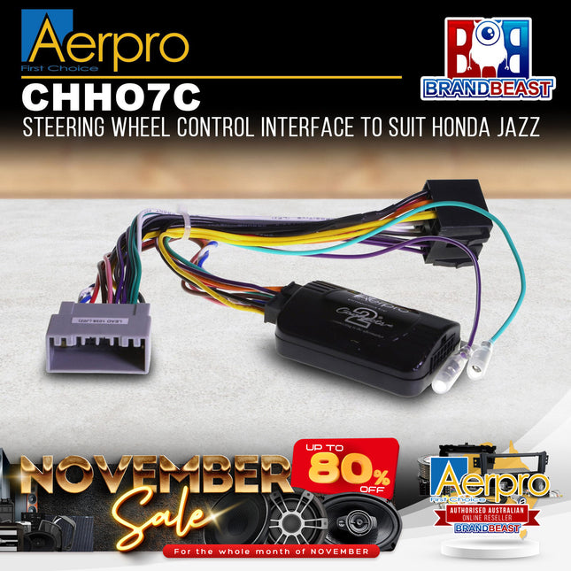 Aerpro CHHO7C Steering Wheel Control to Suit Honda Jazz (Fit) 2014- GF