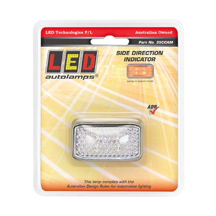 LED Autolamps 35CCAM Chrome Series 10Volt-30Volt Side Direct
