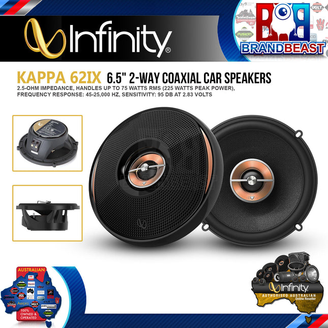 Infinity KAPPA 62IX 6-1/2&quot; Two-Way Car Audio Multi-Element Speaker