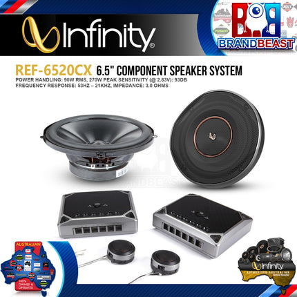 Infinity REF6520cx 6-1/2&quot; 270W Component Speaker System