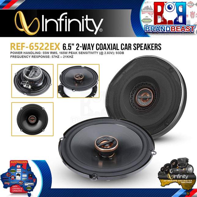 Infinity REF6522ex 6.5&quot; 165W Shallow Mount Speakers