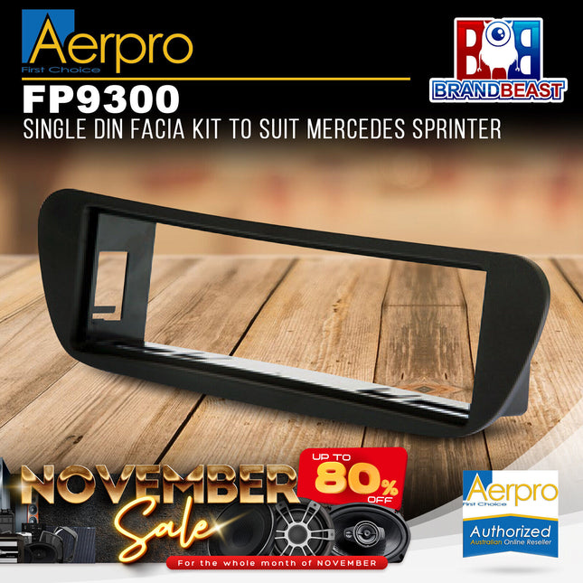 Aerpro FP9300 Single DIN Facia Kit to Suit Mercedes Sprinter