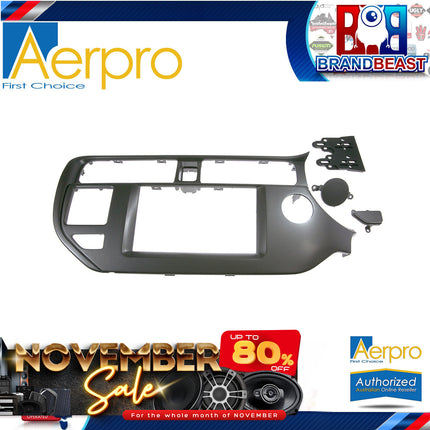 Aerpro FP9132 Double DIN Black Facia Kit Suit Kia Rio UB 2012 - 2014