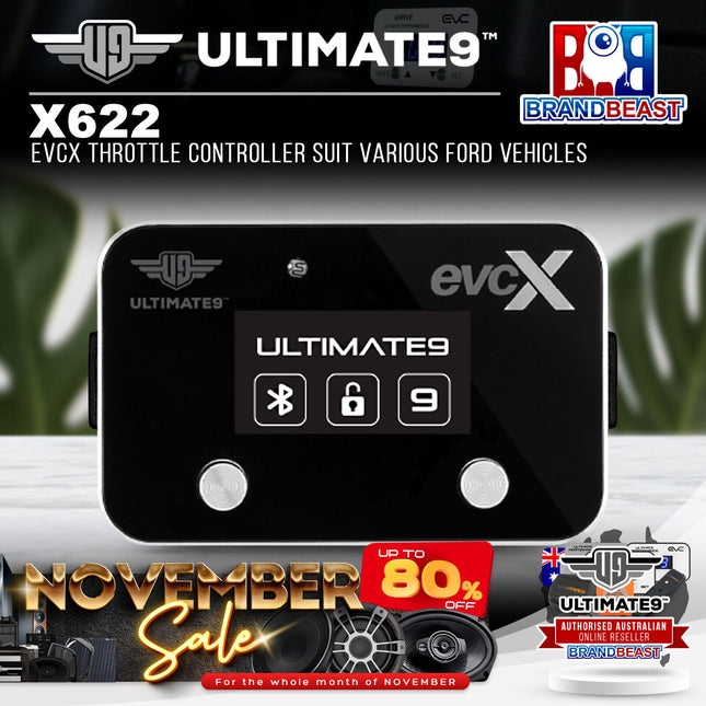Ultimate9 X622 evcX Throttle Controller Suit Various Ford Vehicles