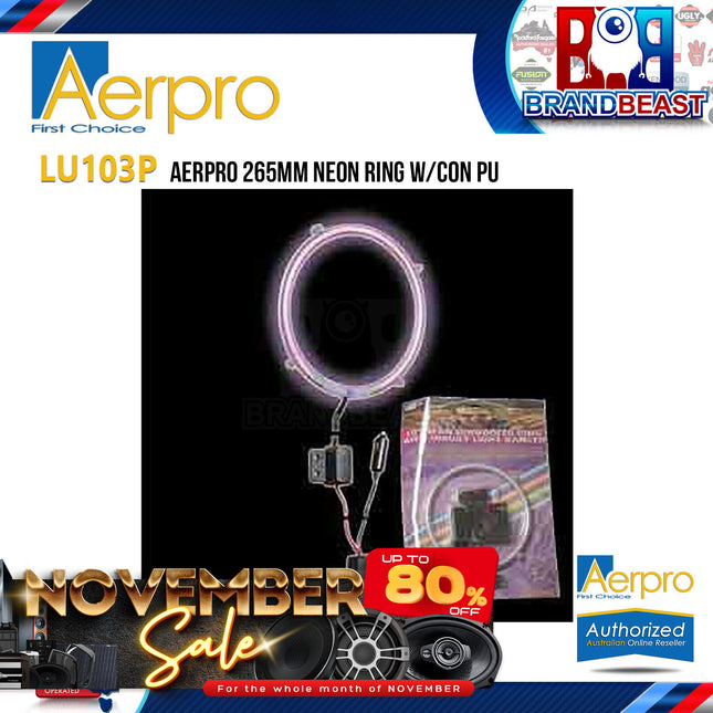 Aerpro LU103P 265mm LED Neon Ring with Con Pink