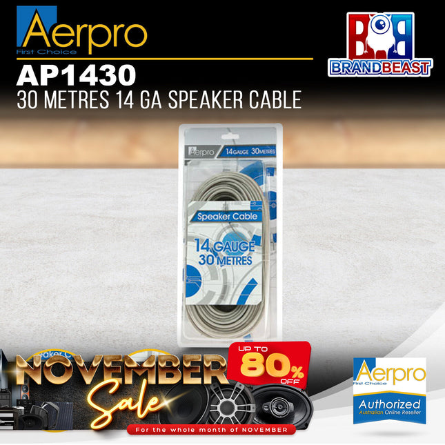 Aerpro AP1430 30m 14 Gauge Speaker Cable