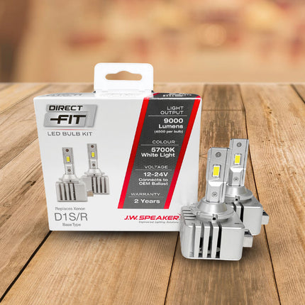 J.W. Speaker LED Headlight Kit 5700K D1S/D1R 12/24V Replacement - 999000D1