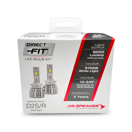 J.W. Speaker LED Headlight Kit 5700K D2S/D2R 12/24V Replacement - 999000D2