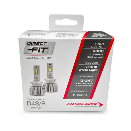 J.W. Speaker LED Headlight Kit 5700K D4S D4R 12/24V Replacement - 999000D4