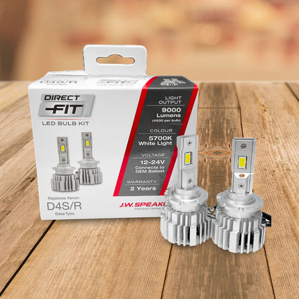 J.W. Speaker LED Headlight Kit 5700K D4S D4R 12/24V Replacement - 999000D4
