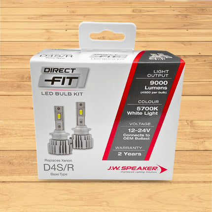 J.W. Speaker LED Headlight Kit 5700K D4S D4R 12/24V Replacement - 999000D4