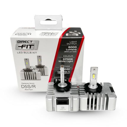 J.W. Speaker LED Headlight Kit 5700K D5S D5R 12/24V Replacement - 999000D5
