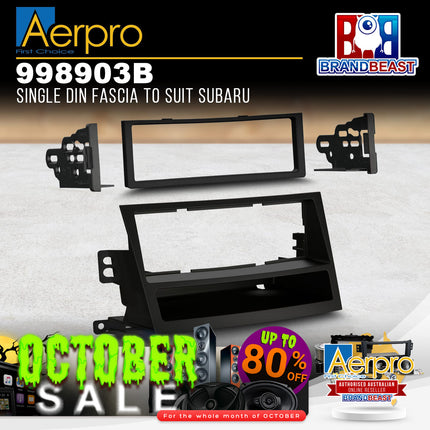 Aerpro 998903B Single DIN Facia Kit to Suit Subaru Vehicles