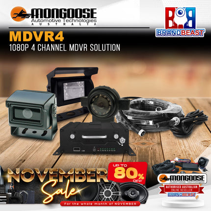 Mongoose MDVR 4 Channel Kit 1080p MDVR Solution