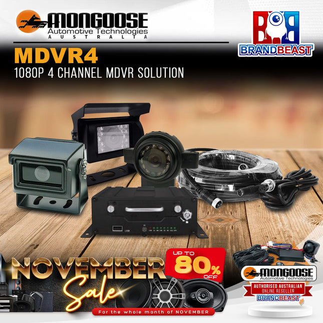 Mongoose MDVR 4 Channel Kit 1080p MDVR Solution