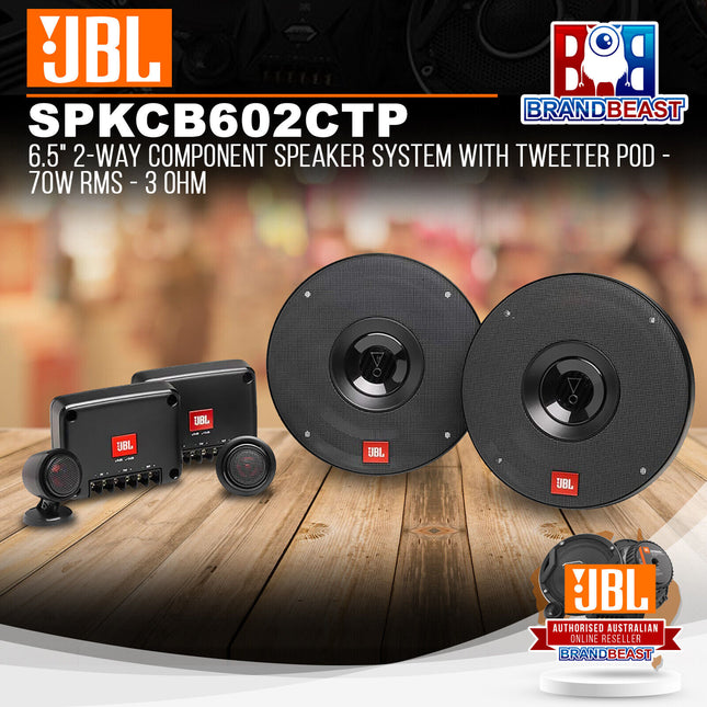 JBL Club 602CTP 6.5" 2-Way Component Speaker System with Tweeter Pod - 70W RMS - 3 Ohm