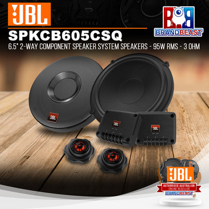 JBL Club 605CSQ 6.5" 2-Way Component Speaker System Speakers - 95W RMS - 3 Ohm