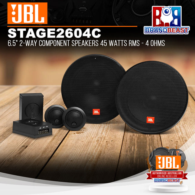 JBL STAGE2 604C 6.5" 2-Way Component Speakers 45 Watts RMS - 4 Ohms