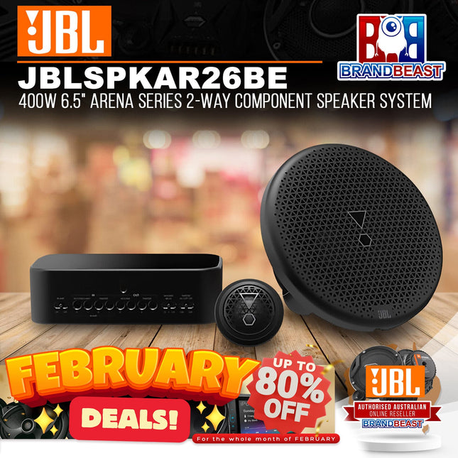 JBL Arena 26Be 400W 6.5&quot; Arena Series 2-Way Component Speaker System