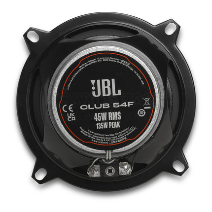 JBL Club 54F 5.25" 135W Two-Way Coaxial Car Speaker (Pair)