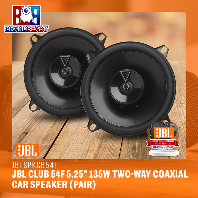 JBL Club 54F 5.25" 135W Two-Way Coaxial Car Speaker (Pair)