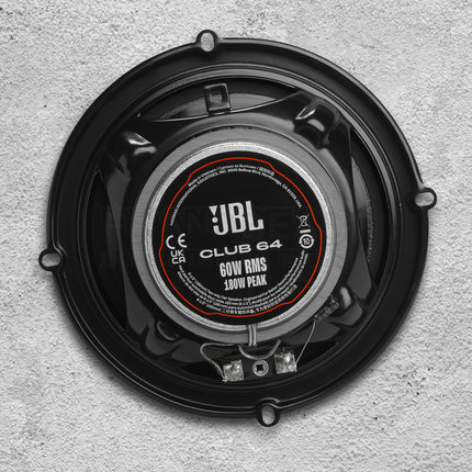 JBL Club 64 6.5" 180W Two-Way Coaxial Car Speaker (Pair)