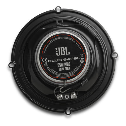 JBL Club 64FSL 6.5" 165W Shallow Mount Two-Way Coaxial Car Speaker (Pair)