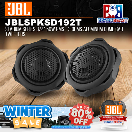 JBL Stadium 192T Stadium Series 3/4" 50W RMS - 3 Ohms Aluminum Dome Car Tweeters