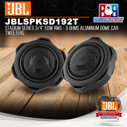 JBL Stadium 192T Stadium Series 3/4" 50W RMS - 3 Ohms Aluminum Dome Car Tweeters