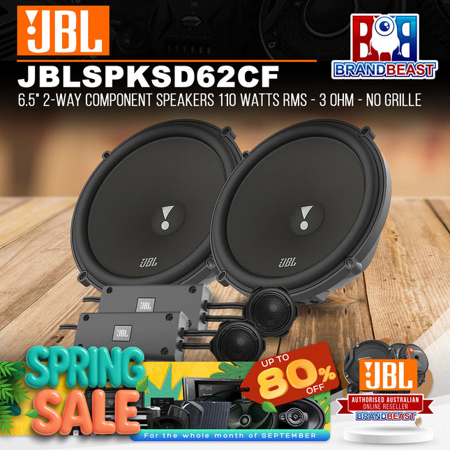 JBL Stadium 62CF 6.5" 2-Way Component Speakers 110 Watts RMS - 3 Ohm - No Grille