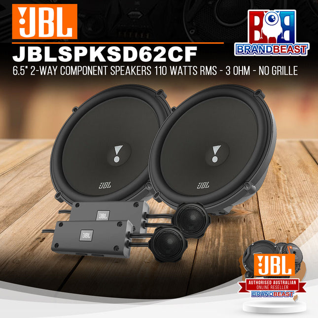 JBL Stadium 62CF 6.5" 2-Way Component Speakers 110 Watts RMS - 3 Ohm - No Grille