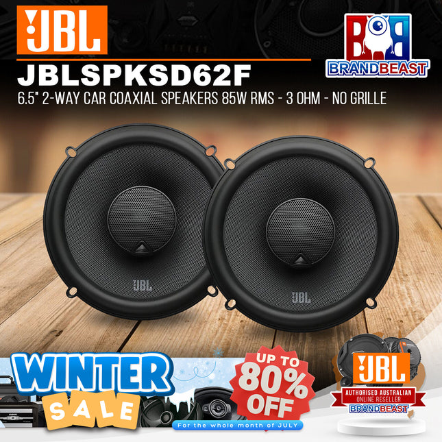 JBL JBLSPKSD62F STADIUM 62F 6.5" 2-Way Car Coaxial Speakers 85W RMS