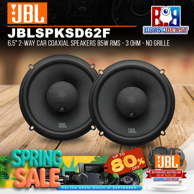 JBL JBLSPKSD62F STADIUM 62F 6.5" 2-Way Car Coaxial Speakers 85W RMS