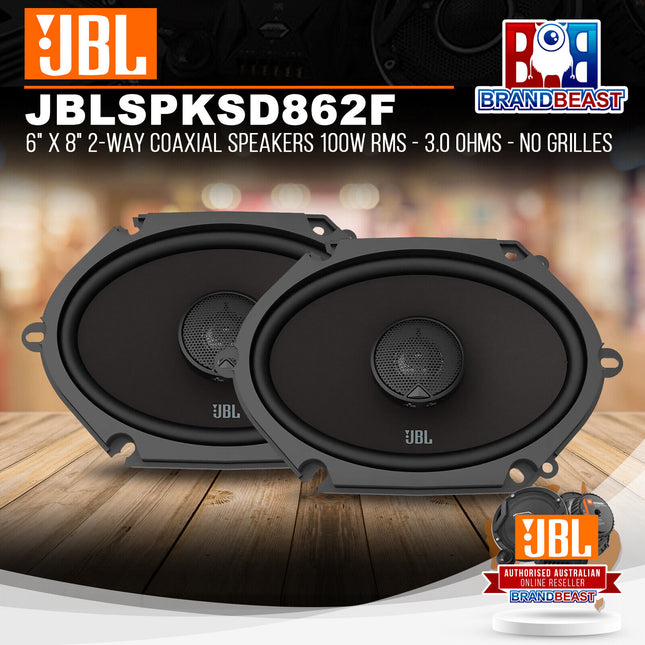 JBL Stadium 862F 6" x 8" 2-Way Coaxial Speakers 100W RMS - 3.0 Ohms - No Grilles