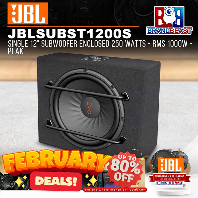 JBL JBLSUBST1200S STAGE 1200S Single 12" 1000W Subwoofer Enclosed