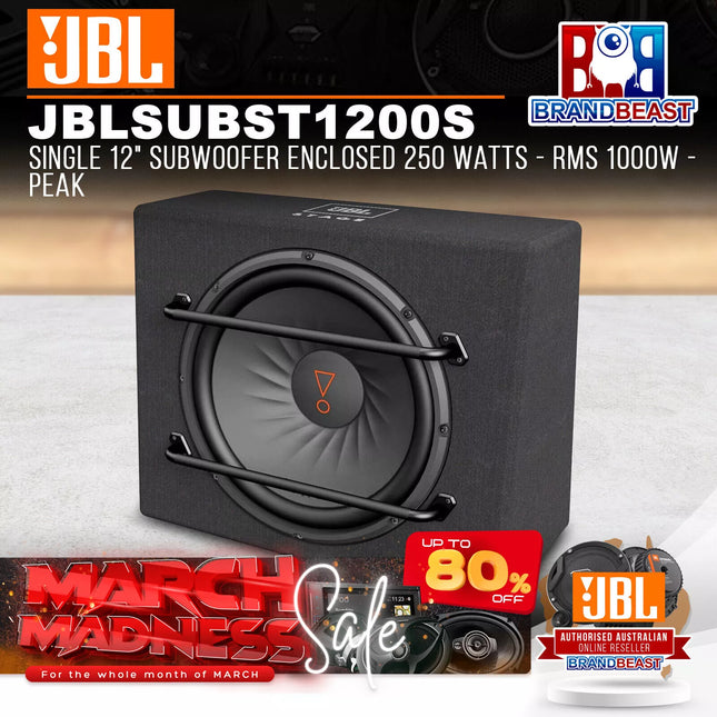 JBL JBLSUBST1200S STAGE 1200S Single 12" 1000W Subwoofer Enclosed