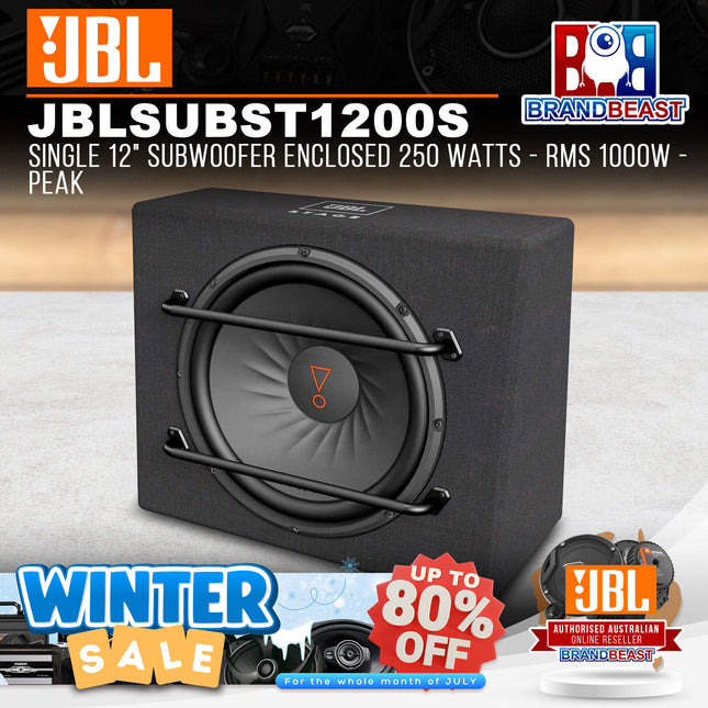 JBL JBLSUBST1200S STAGE 1200S Single 12" 1000W Subwoofer Enclosed