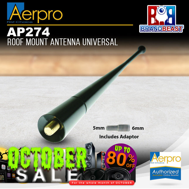 Aerpro AP274 Roof Mount Universal Antenna
