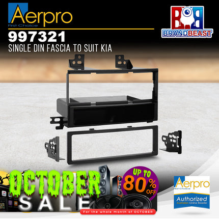 Aerpro 997321 Single DIN Facia Kit to Sui Kia Rio