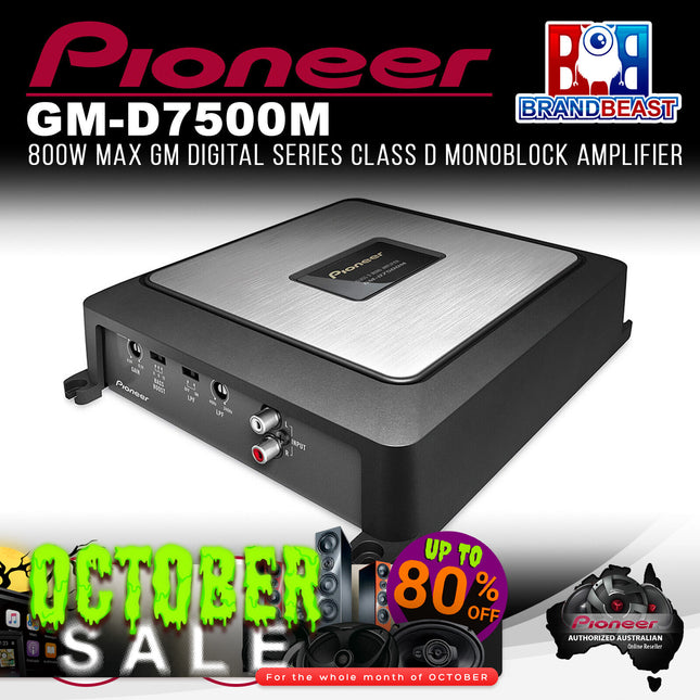 Pioneer GM-D7500M 800W Class-D Mono Amplifier