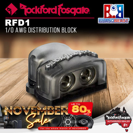 Rockford Fosgate RFD1 1/0 AWG Distribution Block
