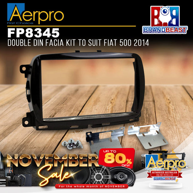 Aerpro FP8345 Double Din Facia Kit to Suit Fiat Fiat 500 2014